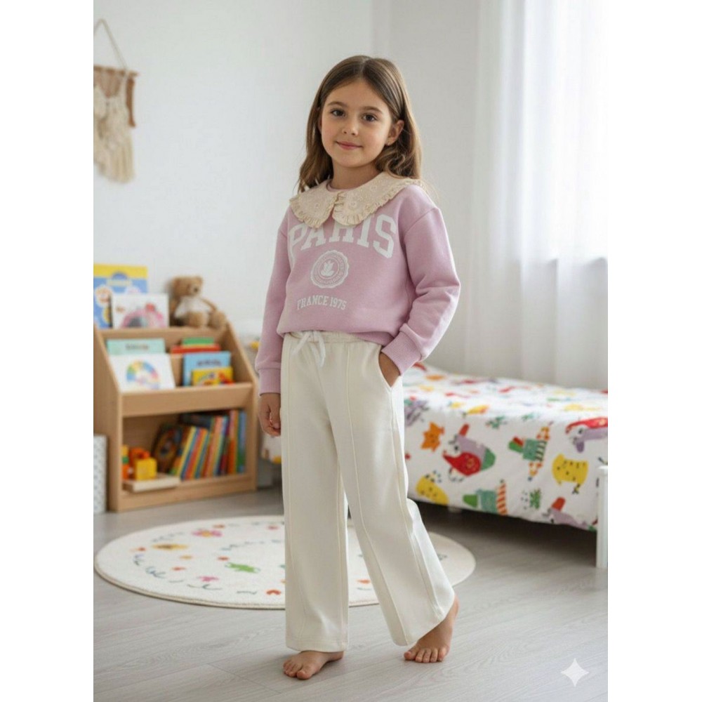 Penye Takım 3 ip Şardonsuz Pembe