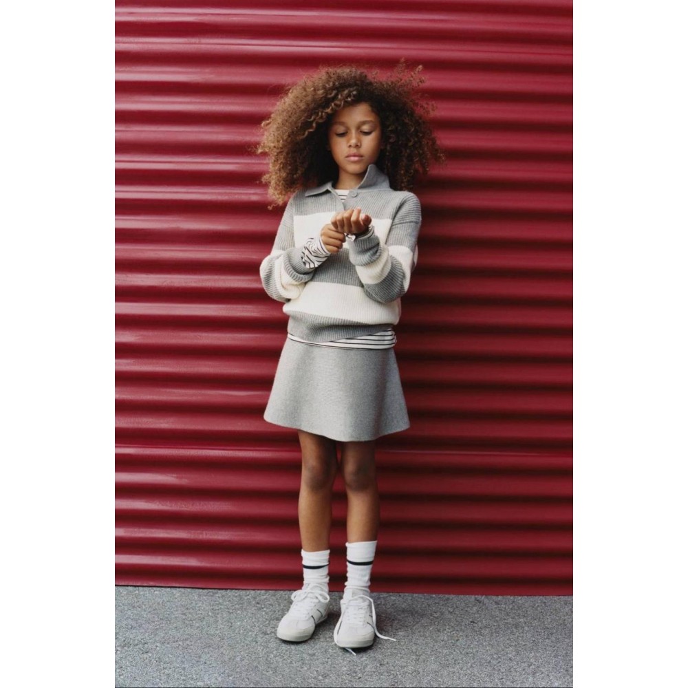 Triko Etekli Takım Gri